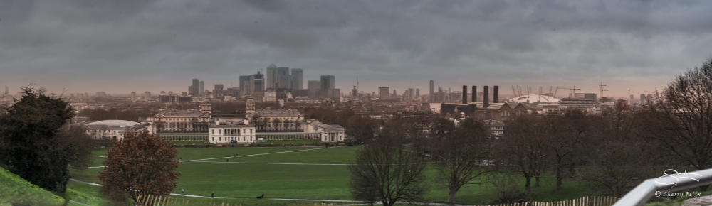 Panorama of Greenwich, London 1/2/2016