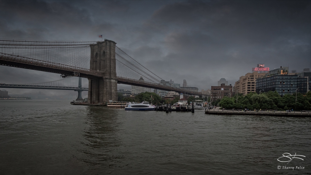 Brooklyn and Manhattan Bridges, Optic 2017 Cruise, Hudson 6/5/20