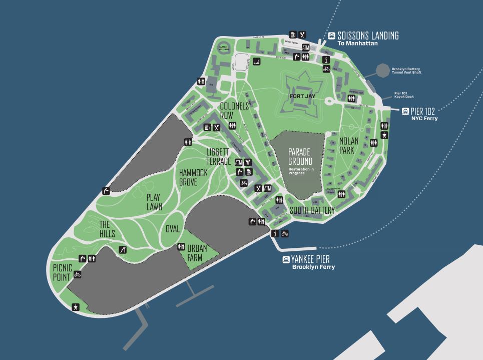Map of Governors Island